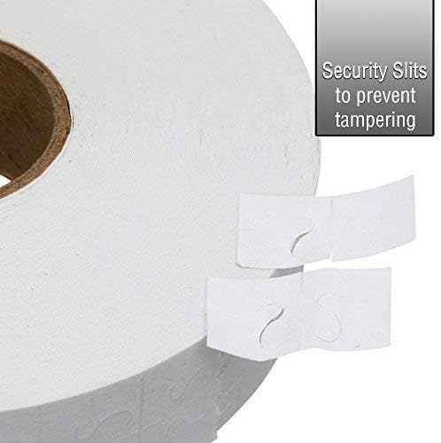 Perco White Pricing Labels for Monarch 1131 Price Gun - 1 Sleeve, 20,000 Blank Marking Labels Bundle with Monarch Ink Roll for Monarch 1131 & 1136 Price Labelers (Pack of 4)
