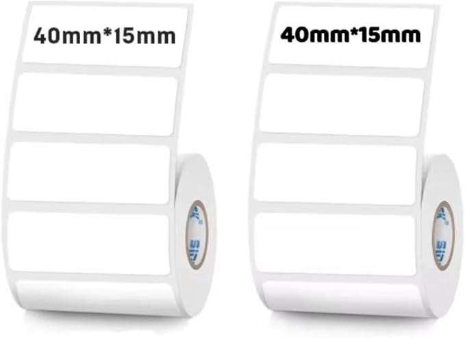 White Thermal Labels Compatible with Phomemo, Marklife for Barcode, Price Tags, Shipping & Logo Design (2, 1.57" x0.59" 460pcs/Roll)