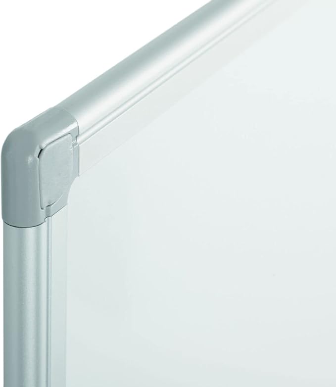 MasterVision Earth Series 48" x 96" Recycled Magnetic Dry Erase White Board, Aluminum Frame, 4-Corner Mounting System Can Be Positioned Vertically or Horizontally