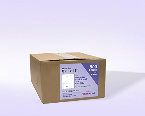 NextDayLabels - 8-1/2" x 11 24# Integrated Label Form with a 6x4 on Bottom Left (500)