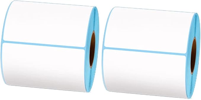 2 Roll Self Adhesive Address Labels, Thermal Address Label Package Label for Labelling Envelopes and Filing, Width 80Mm,80×60mm×500
