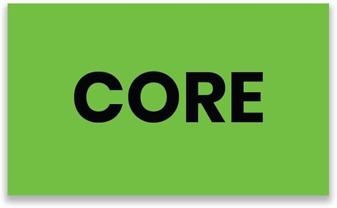 StickerJet Core – Warehouse Receiving Labels – 3"x5" Rectangle Labels – 500 Qty/Roll – Paper, Easy Peel & Stick, Strong Adhesive, No Residue and Made in USA