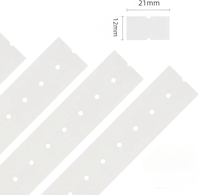 MX-5500 Price Labels, Adhesive Sticker Marker Label, 10 Rolls Sticky Paper Labels for Price and Date Guns,1 Line 5000 Labels, 1pcs Ink Roll Included White