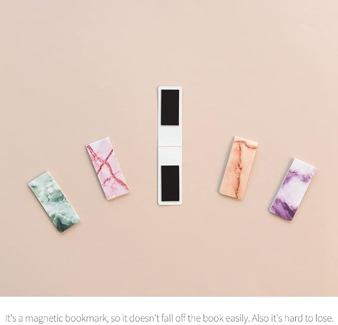 Monolike Magnetic Bookmarks Marble Ver.2, Set of 5