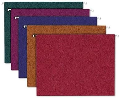 Pendaflex Reinforced Hanging File Folders - Letter - 8.50 Width X 11 Length Sheet Size - 0.75 Expansion - 11 Pt. - Polylaminate, Stock - Assorted - 20 / Box