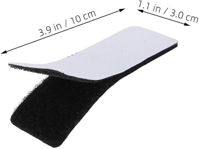 MAGICLULU 20pcs Self Adhesive Hook and Tape Strips Nylon Fastener for Crafts Double-Sided Interlocking Tape Versatile Use Smooth Strong Adhesion for Home and Professional Projects