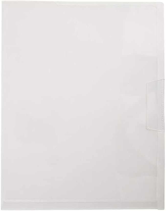 Staples Poly File Jackets, Letter Size, Clear Durable Document Sleeves with Expanding Sides for Filing & Organization – 5/Pack