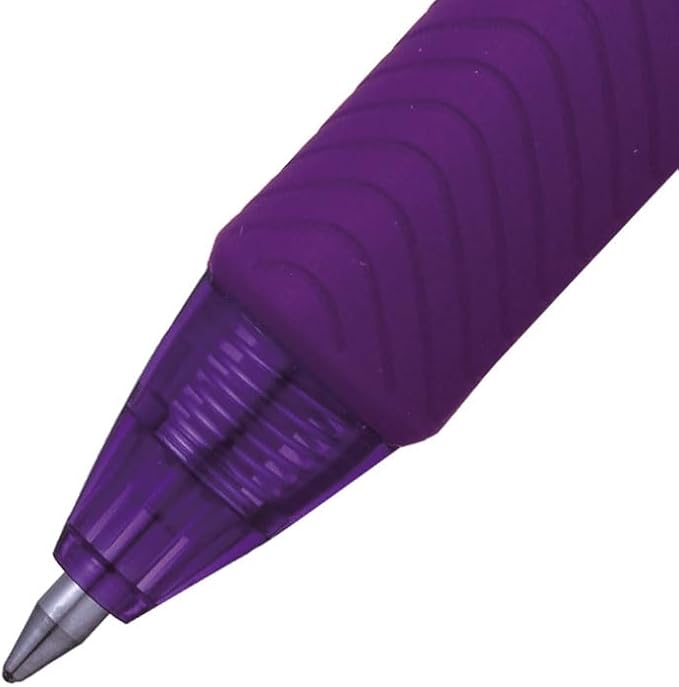 Pentel EnerGel-X Retractable Liquid Gel Pen, (0.7mm) Metal Tip, Medium Line, Violet Ink