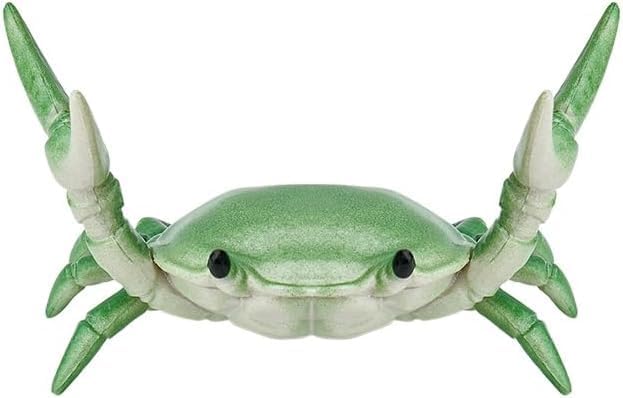 Creative Crab Pen Holder Weightlifting Crabs Pen Stand Storage Rack, Office Desktop Decoration, Pencil Holders Desk Supplies Holders and Dispensers, Desk Accessories and Workspace Organizers (green)