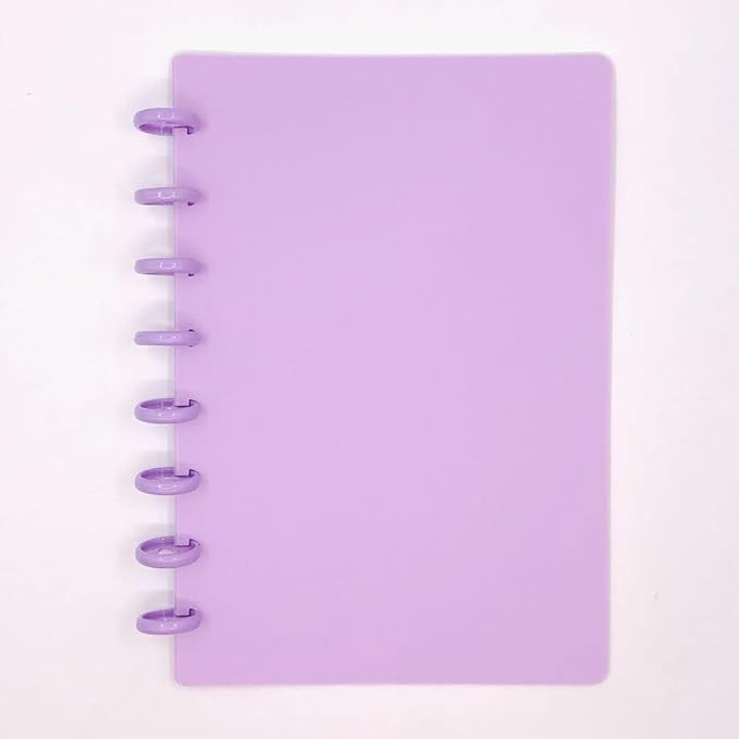100pcs Planner Expander Discs 0.94Inch Book Binding Disc for Discbound Notebook Accessories Heart Binder Rings(Purple,0.94inch/24 mm)