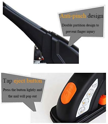 CGOLDENWALL Large Stapler Desktop Staple Gun Manual Nail Gun Max Stapler 210 Sheets Binding Business Use Easy Storage Slot Rotatable Needle Slot (0385)