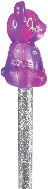 Raymond Geddes Scented 2-Color Gummy Bear Pencil Toppers - Pack of 24 - Fun and Aromatic Pencil Accessories for Kids