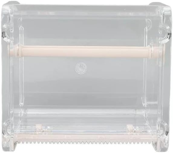 Transparent Visible Packaging Tape Dispenser Cutter Roll Tape Holder Organizer Desktop Office Tape Holder DIY Sticker Roll Tape Cutter Holder Storage Tape, Adhesives and Fasteners, Tape Dispensers