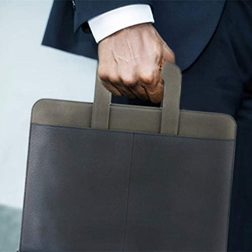 NuVision Zippered Padfolio 3 Ring Binder, Notebook for Work, Business Planner and Organizers, Padfolio with Handle, 8 ½ x 11” Writing Pad, PU Leather Folder, Professional Business Documents Portfolio