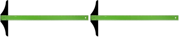 Alumicolor 24-inch Standard Aluminum T-Square for Art Framing & Drafting, Green (Pack of 2)