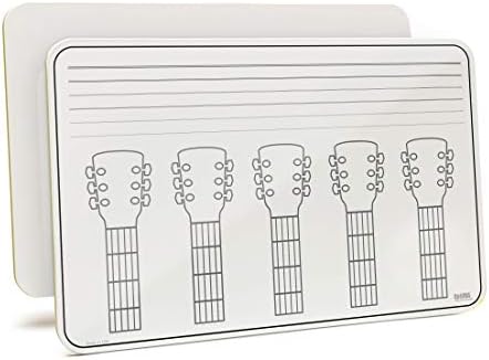 Optima 11" x 17" x 1/8" Guitar Music Lapboards with Dry-Erase Surface, Perfect for Learning Guitar, Music Lessons, and Classrooms