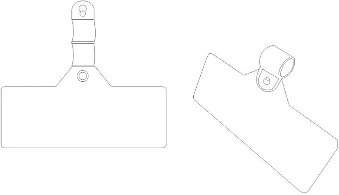 Locking Label Holder - for Wire Store Fixtures | Use with Adhesive Labels | Clear | 100 Pack