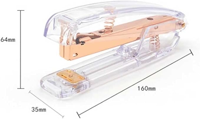 Rose Gold Stapler Metal Manual Stapler 24/6/26/6 Office Accessories School Stationery