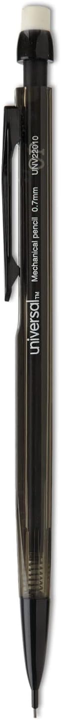 Universal Mechanical Pencil, 0.7 mm, Smoke Barrel, 12/Pack