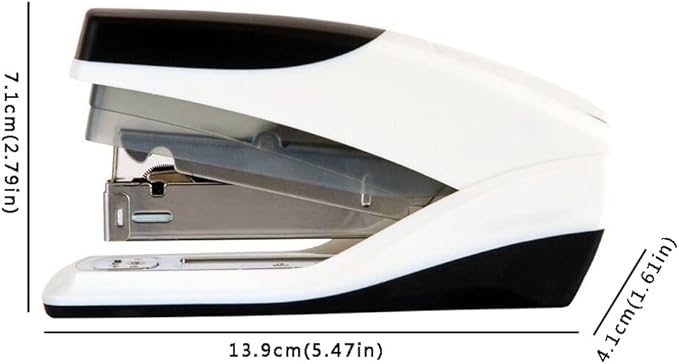 KUYWLMKMZZ Desk Stapler Effort-Saving Stapler Stapler Binding Machine Effort-Saving Binding Machine 25 Sheets Capacity Staplers for Desk School Supplies (Color : A)