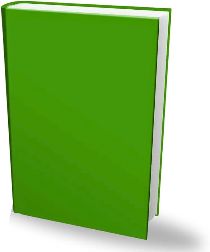 Book Sox Stretchable Book Cover: Jumbo Solid Green. Fits Most Hardcover Textbooks up to 9" x 11". Adhesive-Free, Nylon Fabric School Book Protector. Easy to Put On. Washable & Reusable Jacket.