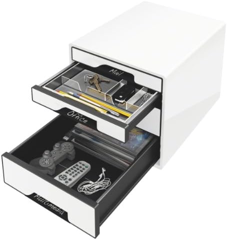 Leitz Wow Desk Accessories Shelf Package Black White (Shelf Package, White │ Black)