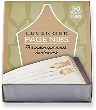 Levenger Copper Page Nibs, Small Metal Unique Bookmarks, Book Line, Page Markers for Reading, Bulk Pack of 50 Bookmarkers