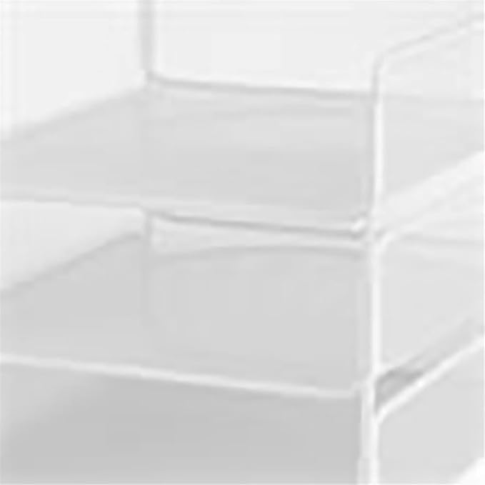 Scranton & Co Steel Mesh Desk Organizer, 8" H x 9.25" W x 11.75" D, White Powder Coat Finish, 3 Interlocking Trays, Durable Office Supply and File Storage for Letter-Size Papers