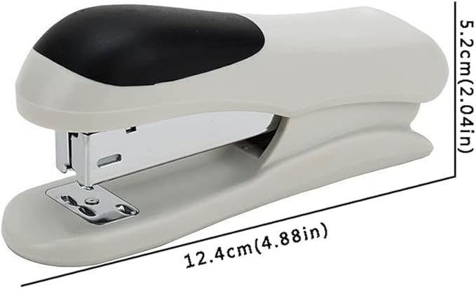Desk Stapler Office Stapler Portable Stapler Office Desktop Stapler Labor-Saving Easily Can Accommodate 25 Pages of Desktop File Binding White School Supplies (Color : A)