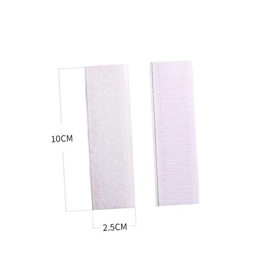 ULTECHNOVO 10pcs Hook Adhesive Tape for Table Skirt Wall Mounting Strips Easy to Install Reusable for Home Office Classroom and Crafting