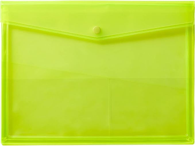 King Jim CH5366T Bag-in-Bag Cheer Bag, A4, Yellow