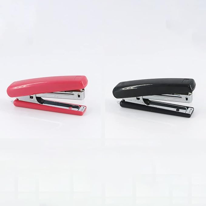 Desk Stapler Stapler Document Binding Stabler Desktop Stapler Labor-Saving Office Student Supplies 25 Pages Capacity 4 Colors for Choice School Supplies (Color : C)