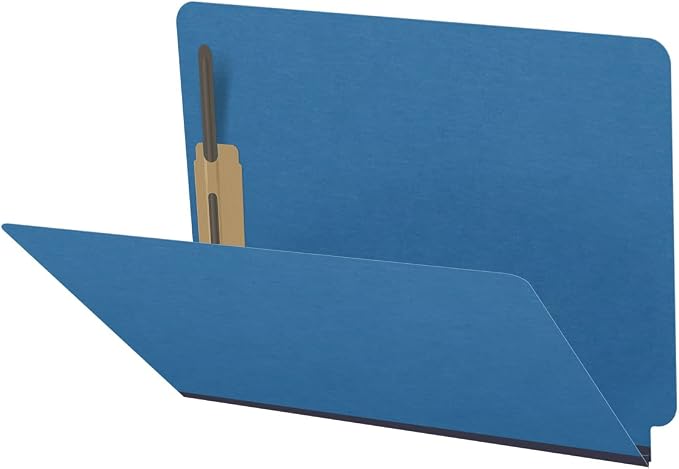 25 Pt. Pressboard Classification Folders, Full Cut End Tab, Letter Size, No Dividers, Royal Blue (Box of 25)