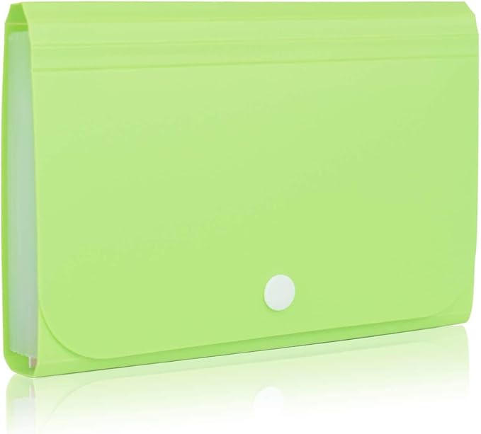 Receipt Organizer, Coupon Organizer, Folder Organizer Mini Organizer Wallet for Coupons, Receipts, Cash, Tax Item or Changes,7x4.5 in 13 Pockets with Tabs Check Case(Set 4)