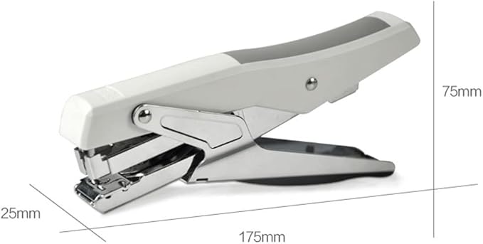 Desk Stapler Labor-Saving Stapler Handheld Stapler 20-Page Capacity Home Office Supplies White Desktop Stapler Accessory Binding School Supplies (Color : A)