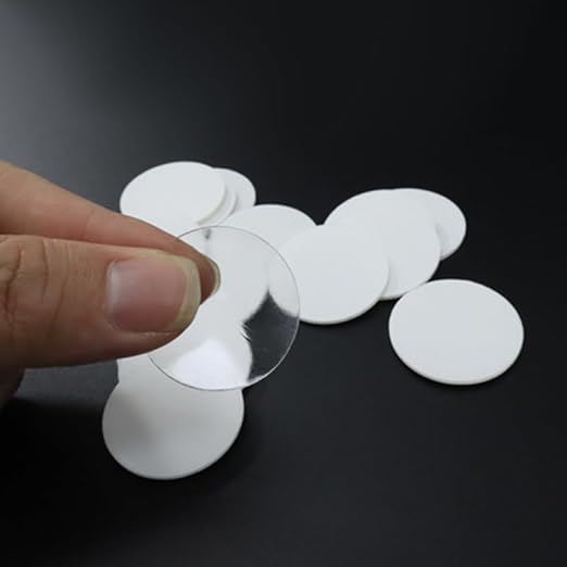 STOBOK 20Pcs 1.18 Inch Transparent Double-Sided Adhesive Tape Round Fastener for Crafts Wedding Car Use Strong Self Adhesive Dots