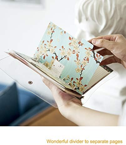 Index Tabs for A5/A6 6-Holes Cover Round Ring View Binder File Folder Loose Leaf Sheet Protectors Binder Cover Protector (Divider Horizontal Color PP Plate, A5/21cm*15cm/8.5 Inch)