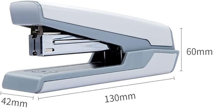 Desk Stapler Metal Stapler Standard Multifunctional Stapler Desktop Stapler 20-page Capacity Durable Metal Stationery Suitable for Document Binding School Supplies ( Color : White , Size : Small )