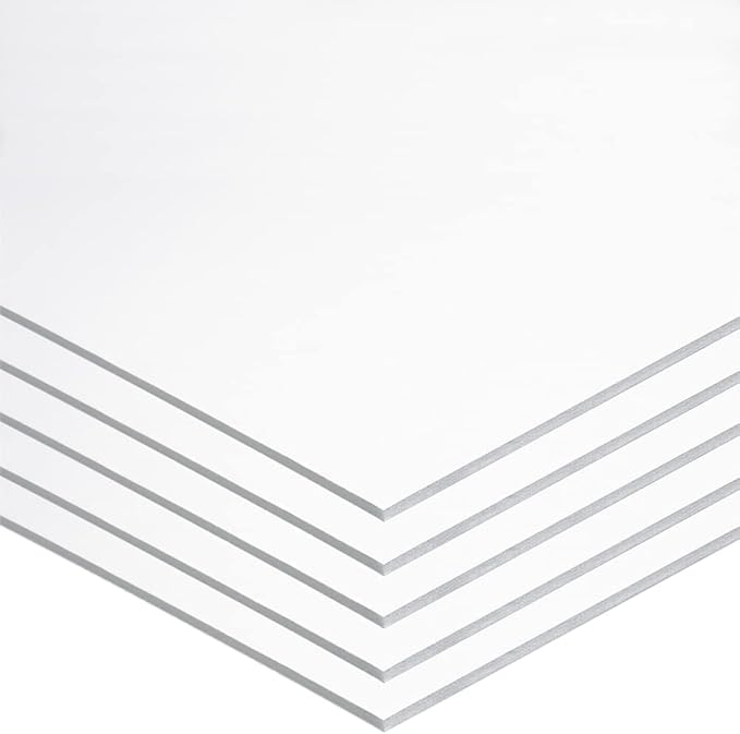 UCreate Foam Board, White, 22" x 28", 5 Sheets