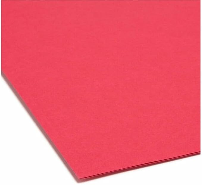 Smead SuperTab Heavyweight File Folder, Oversized 1/3-Cut Tab, Legal Size, Assorted Primary Colors, 50 Per Box (15410)