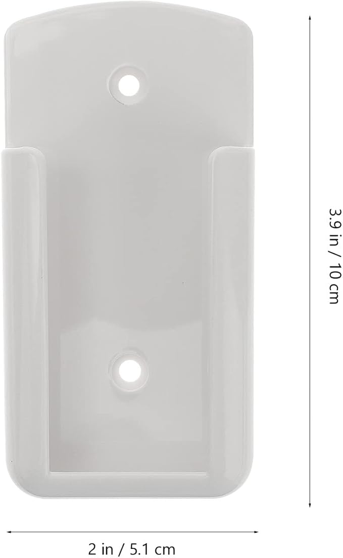 White Remote Control Holder Wall Mounted Remote Control Storage Box Wall Mount Remote Control Organizer Self Adhesive Remote Control Holder for for Home Office School Supply Storage