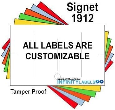 240,000 Signet 1912 Compatible White General Purpose Labels for Signet Price Gun. Full Case. with Security Cuts.