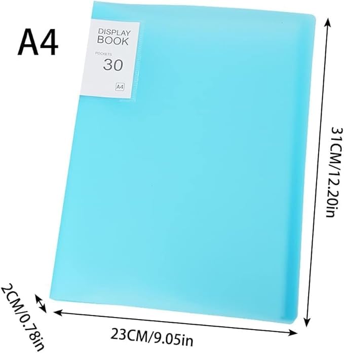30 Pages Purple Diamond Storage Book - A4 Portfolio Folder for 60 Picture Pics, for Student Art Display Protects Artwork Pages for Sketches Documents(12.2x9.1in)
