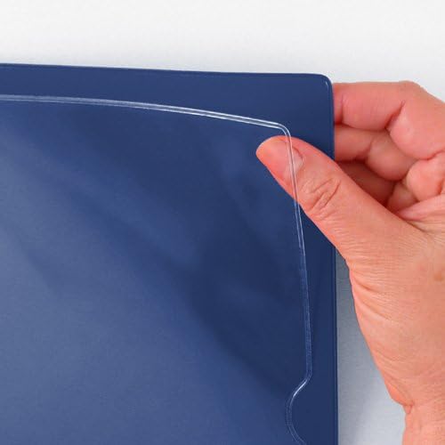 StoreSMART - Paperwork Organizers - 100-Pack - Blue Plastic Back, Clear Plastic Front - Heavy Duty - PF8511PQB-100