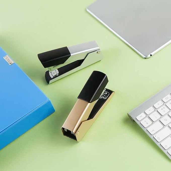 Stapler Binding 24/6 Stapler Paper Stapler Stapler Office Supplies Stationery(White-Fruit peach5)