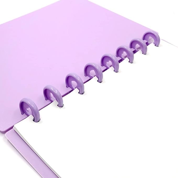 100pcs Planner Expander Discs 1.1Inch Book Binding Disc For Discbound Notebook Accessories Heart Binder Rings(Purple,1.1 inch/28 mm)