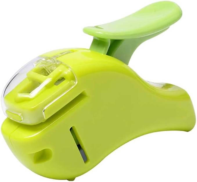 Mini Stapleless Stapler, Safe and Labor-Saving Student and Office Stationery(Gray)