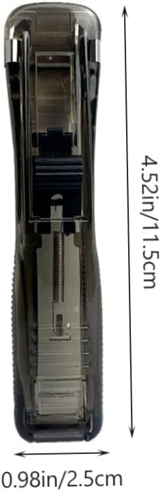Luxshiny Multi-Function Desktop Stapler and Refillable Fastener Clip Dispenser Set with 200pcs Document Clamps, Portable Office File Binding Machine for Professional Use
