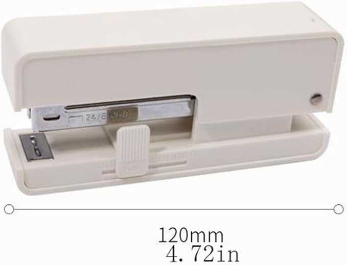 Desk Stapler Labor-Saving Desktop Stapler The Office Desktop Stapler Has a 20-Sheet Capacity Suitable for Office Document Binding School Supplies (Color : White)