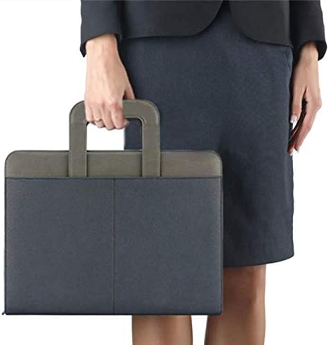 NuVision Zippered Padfolio 3 Ring Binder, Notebook for Work, Business Planner and Organizers, Padfolio with Handle, 8 ½ x 11” Writing Pad, PU Leather Folder, Professional Business Documents Portfolio